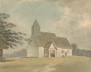Kirche mit Holzglockenturm - eine von drei Versionen