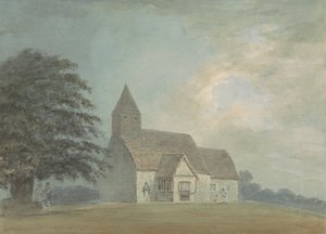 Kirche mit einem hölzernen Glockenturm - eine von drei Versionen