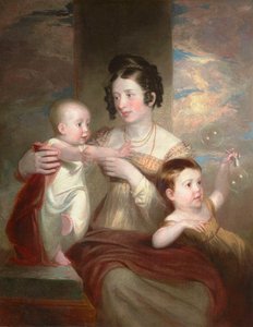 Porträt von Mrs. Morse und zwei Kindern 1824