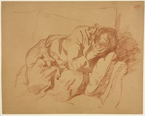 Klagende Frau Sarah H. Crone, 1880er oder 1890er Jahre von Samuel H. Crone