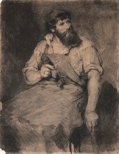 Schmiede, Studie für "Das Gericht" von Samuel H. Crone