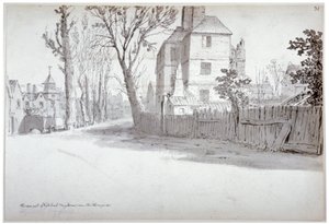 Ansicht des oberen Teils der St Marylebone High Street und der Mautstelle, London, 1772