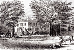 Hamilton Grange, aus Altes New York, Band I, 1802 von Samuel Hollyer