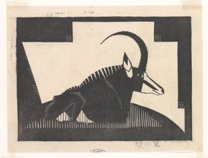 Säbelantilope von Samuel Jessurun de Mesquita (signed by artist)