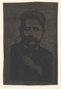 Selbstporträt (mit Schatten) von Samuel Jessurun de Mesquita (signed by artist)