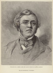 Porträt von William Makepeace Thackeray