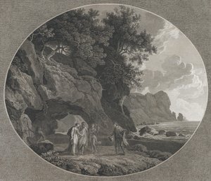 Der Sturm, Akt I: Ferdinand und Miranda, 1788 von Samuel Middiman