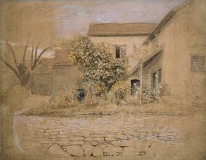 Ein Haus und Garten in Tintern, 1835