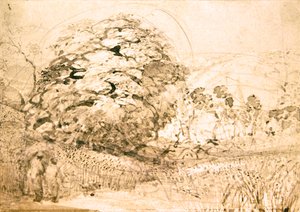 Ein Pfad durch ein Kornfeld, um 1832-33