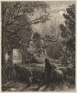 Weihnachten oder Das Einstallen des letzten Schafes von Samuel Palmer