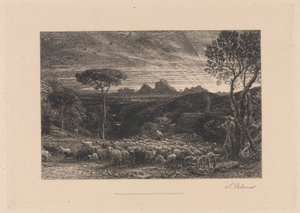 Das Gehege öffnen von Samuel Palmer