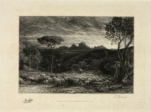 Das Öffnen der Falte von Samuel Palmer