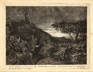 Der einsame Turm von Samuel Palmer