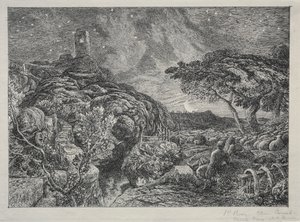 Der einsame Turm von Samuel Palmer