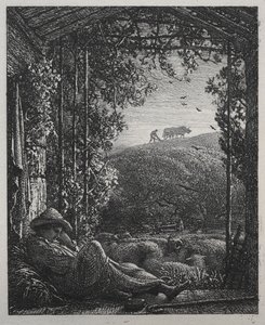 Der schlafende Hirte, 1857