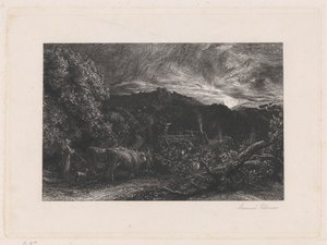 Der müde Pflüger von Samuel Palmer