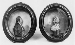 Porträts eines unbekannten Mannes und einer unbekannten Frau von Samuel Percy