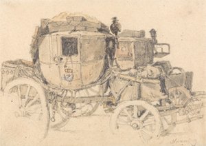 Eine Diligence, Seitenansicht: Nürnberg von Samuel Prout