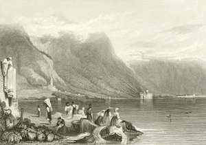 Schloss Chillon, Genfersee, Schweiz von Samuel Prout