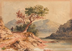 Landschaft mit Figur