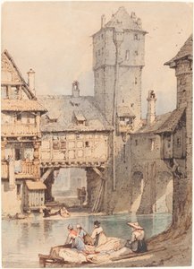 Wäscherinnen vor dem Wasserturm, Nürnberg