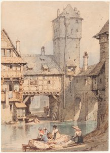 Wäscherinnen vor dem Wasserturm, Nürnberg