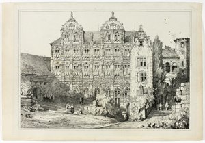 Teil des Schlosses in Heidelberg von Samuel Prout