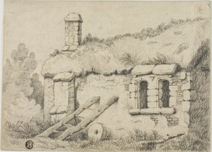 Reetgedecktes Cottage von Samuel Prout