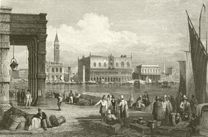Der Große Kanal und der Dogenpalast, Venedig