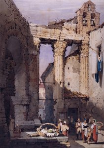 Der Tempel des Mars Ultor am Forum des Augustus von Samuel Prout