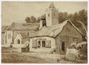 Dorfkirche und Straße
