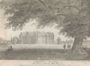 Albyns, Essex, der Sitz von John R. Abdy, Esquire (veröffentlicht von L. Asperne); Seite 7 (Band Eins) von Samuel Rawle