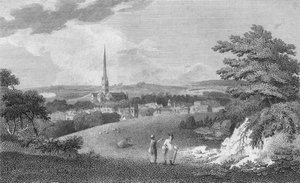 Salisbury, von der London Road, 1805 von Samuel Rawle