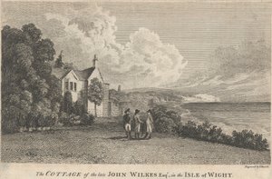 Das Häuschen des verstorbenen John Wilkes, Esquire, auf der Isle of Wight; Seite 94 (Band Drei) von Samuel Rawle