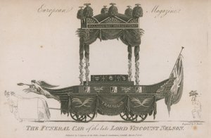 Der Leichenwagen des verstorbenen Lord Viscount Nelson von Samuel Rawle