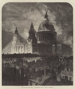 Der Erntedanktag, Beleuchtung der St. Paul