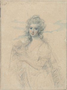 Porträt einer jungen Frau als Psyche von Samuel Shelley