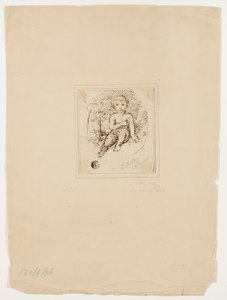 Sitzender Amor von Samuel Shelley