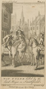 Wat Tyler wird vom Bürgermeister in Smithfield getötet