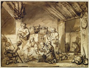 Die Anbetung der Hirten von Samuel van Hoogstraten