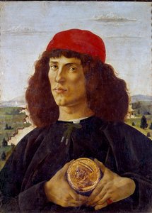 Porträt eines unbekannten Mannes mit der Medaille von Cosimo de Medici