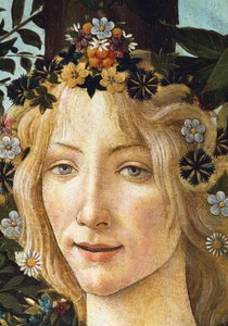 Das Gesicht der Flora, Detail der Allegorie des Frühlings, ca. 1477-1482