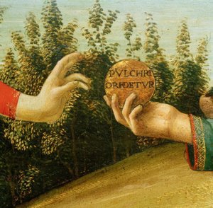 Das Urteil des Paris (Hände mit Apfel) von Sandro Botticelli