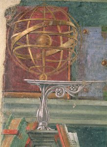 Detail von St. Augustinus in seinem Studierzimmer, zeigt eine Armillarsphäre