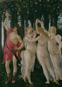 Detail der drei Grazien und Merkur aus der Primavera