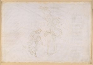 Die Göttliche Komödie, Paradiso XXVII. Achte Sphäre (Fixsternhimmel): Petrus hält eine Strafpredigt gegen das verkommene Papsttum; Aufflug zum Kristallhimmel, dem Primum Mobile von Sandro Botticelli