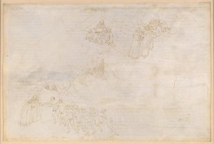 Die Göttliche Komödie, Purgatorio IV. Vorpurgatorium: Inselring, Sockelmassiv und Mittelzone; Aufstieg und Buße der Säumigen von Sandro Botticelli