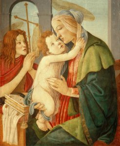 Madonna mit Kind und dem Johannesknaben von Sandro Botticelli