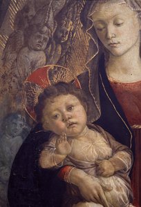 Die Madonna und das Kind in Herrlichkeit (Detail)