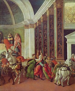 Die Geschichte von Virginia (Detail) des rechten Panels: von ihrem Vater Virginius getötet